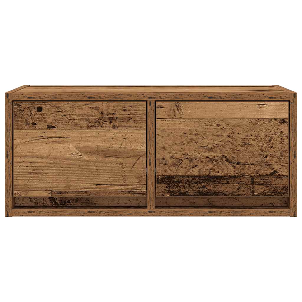 TV-meubel 60x31x25,5 cm bewerkt hout oud houtkleurig