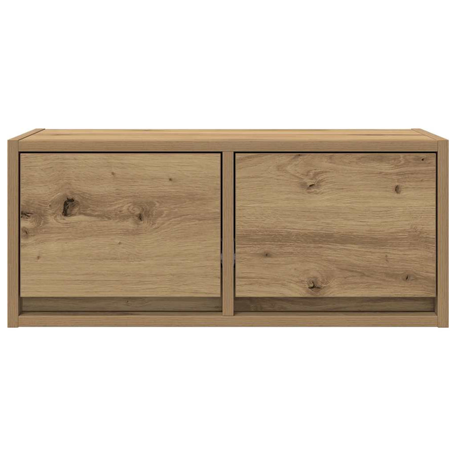 Tv-meubelen 2 st 60x31x25,5 cm bewerkt hout artisanaal eiken