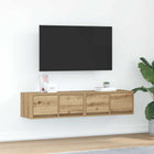 Tv-meubel 60x31x25,5 cm bewerkt hout eiken
