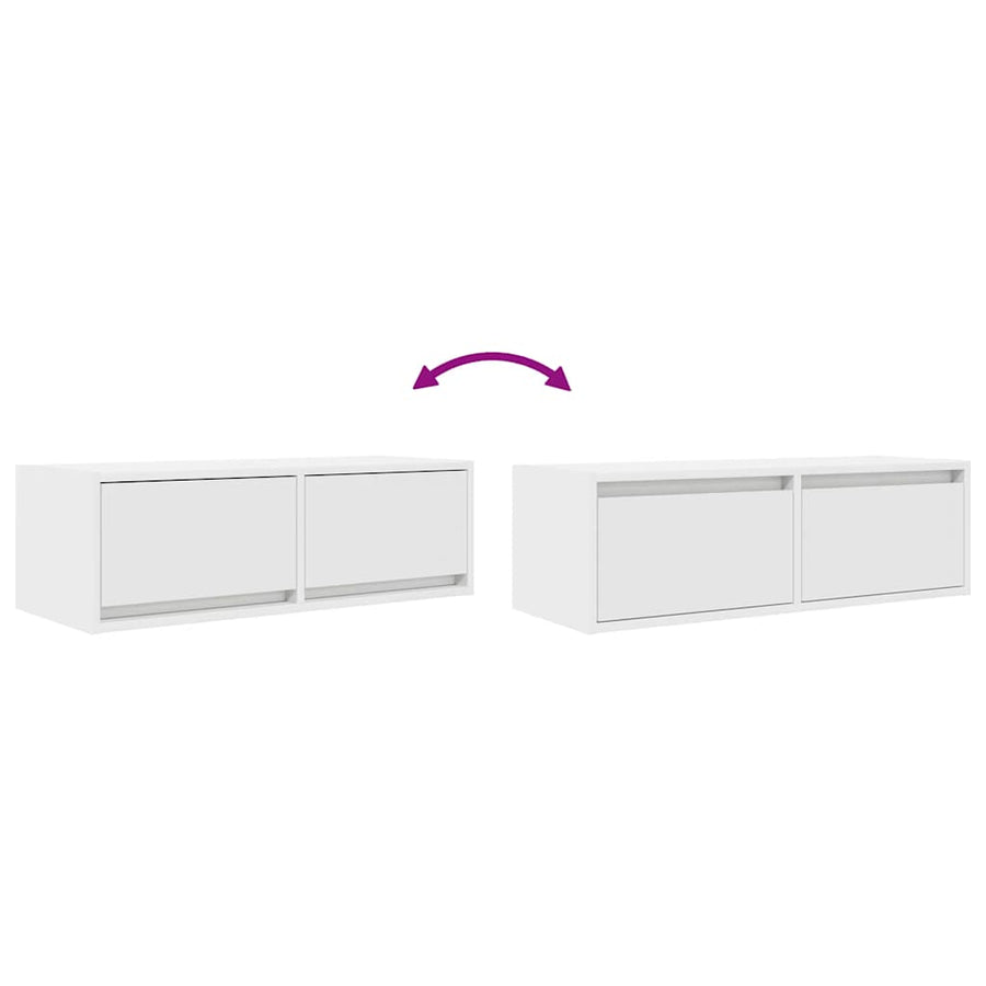 Tv-meubelen 2 st 80x31x25,5 cm bewerkt hout wit