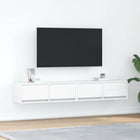 TV cabinets 2 pcs 80x31x25.5 cm engineered wood white