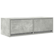 Tv-meubel 80x31x25,5 cm bewerkt hout betongrijs