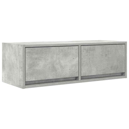 Tv-meubel 80x31x25,5 cm bewerkt hout betongrijs