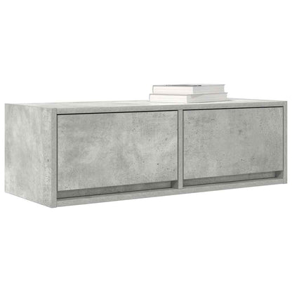 Tv-meubel 80x31x25,5 cm bewerkt hout betongrijs