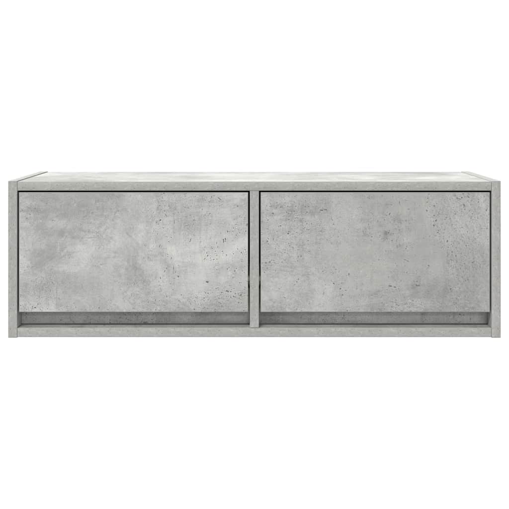 Tv-meubel 80x31x25,5 cm bewerkt hout betongrijs