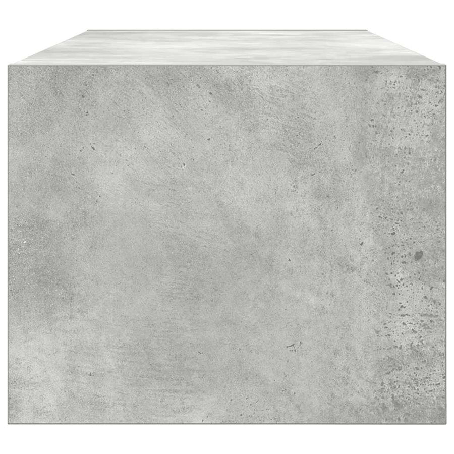 Tv-meubel 80x31x25,5 cm bewerkt hout betongrijs