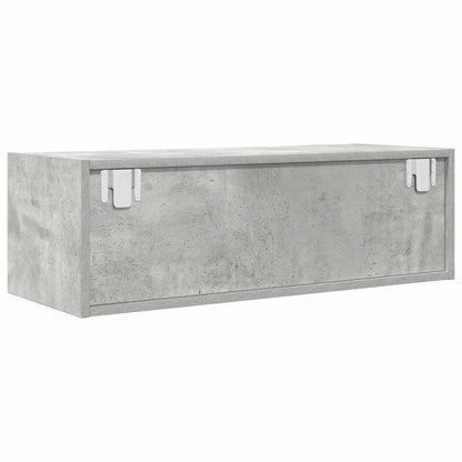 Tv-meubel 80x31x25,5 cm bewerkt hout betongrijs