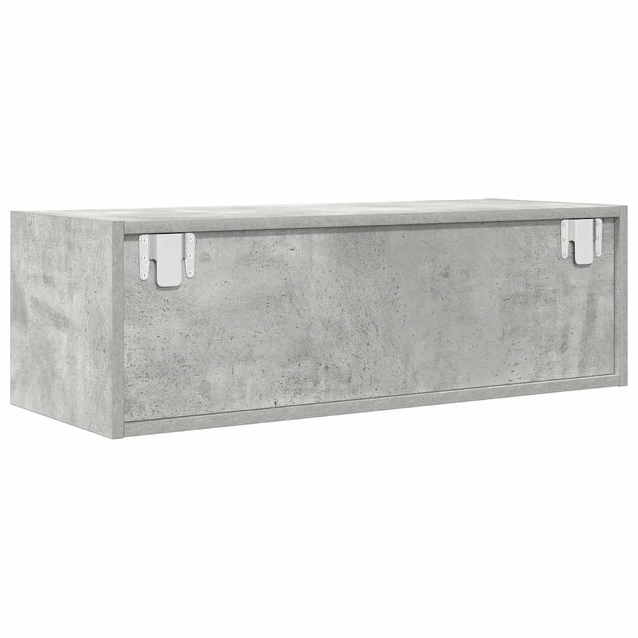 Tv-meubel 80x31x25,5 cm bewerkt hout betongrijs