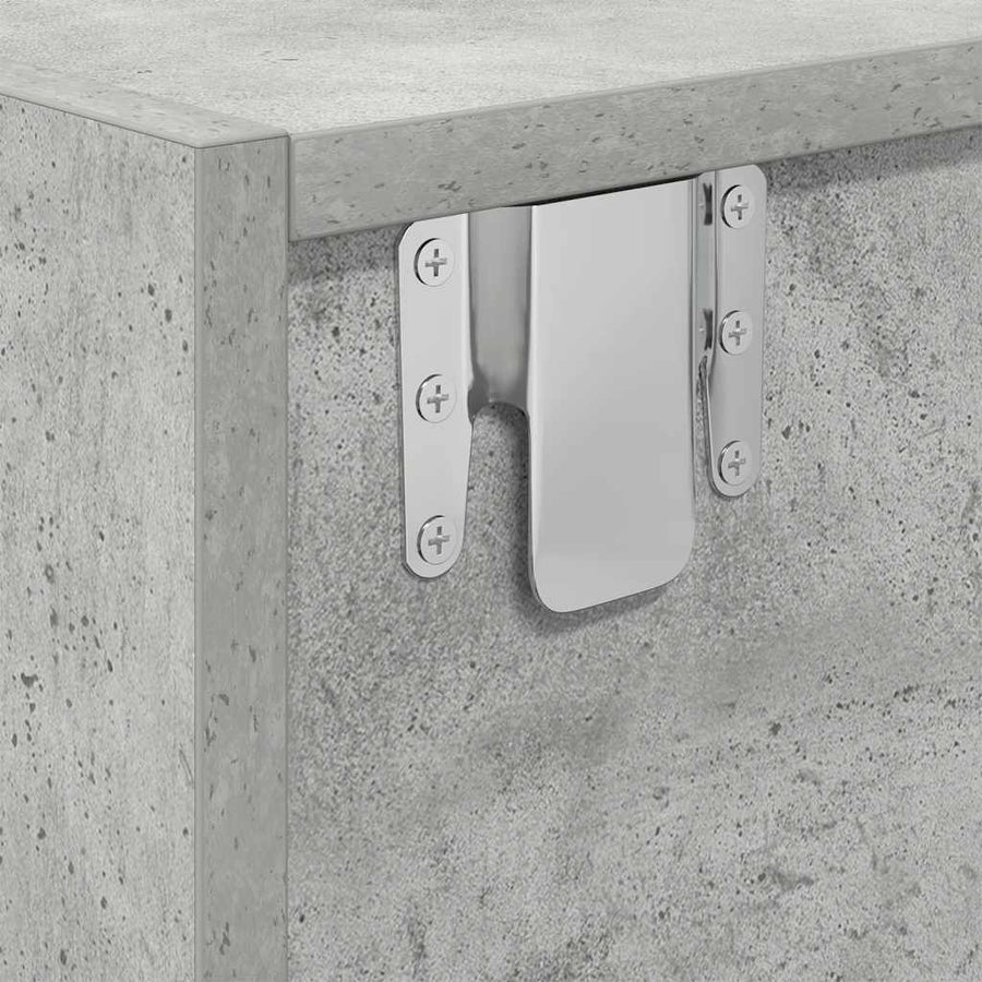 Tv-meubels 2 st 80x31x25,5 cm bewerkt hout betongrijs