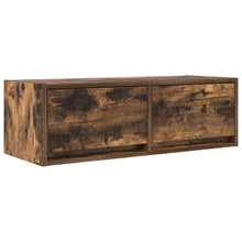 Tv-meubel 80x31x25,5 cm bewerkt hout gerookt eikenkleurig