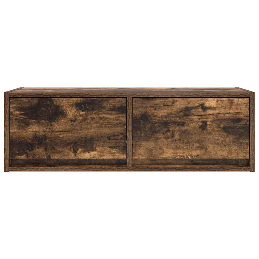 Tv-meubelen 2 st 80x31x25,5cm bewerkt hout gerookt eikenkleurig