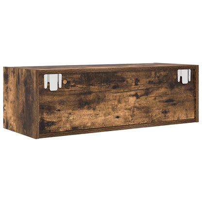 Tv-meubelen 2 st 80x31x25,5cm bewerkt hout gerookt eikenkleurig