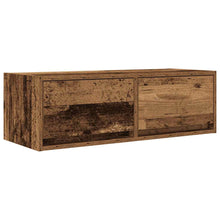 TV-meubel 80x31x25,5 cm bewerkt hout oud houtkleurig