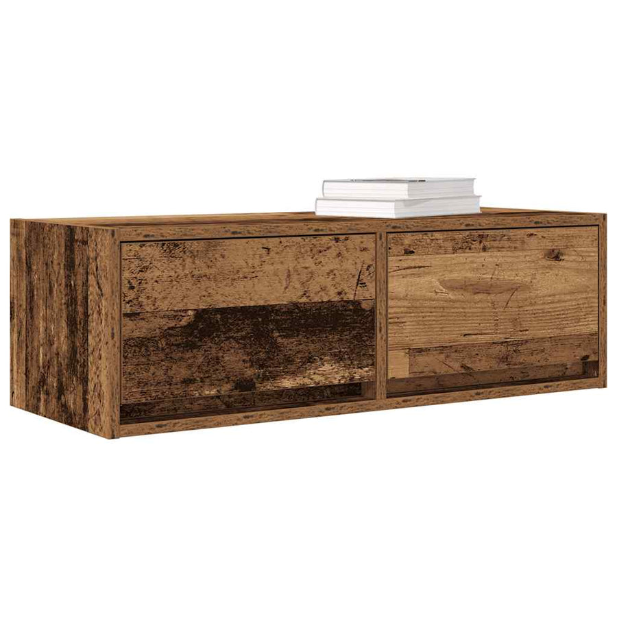 Tv-meubels 2 st 80x31x25,5 cm bewerkt hout oud houtkleurig