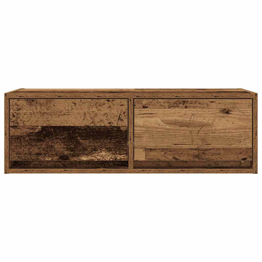 Tv-meubels 2 st 80x31x25,5 cm bewerkt hout oud houtkleurig