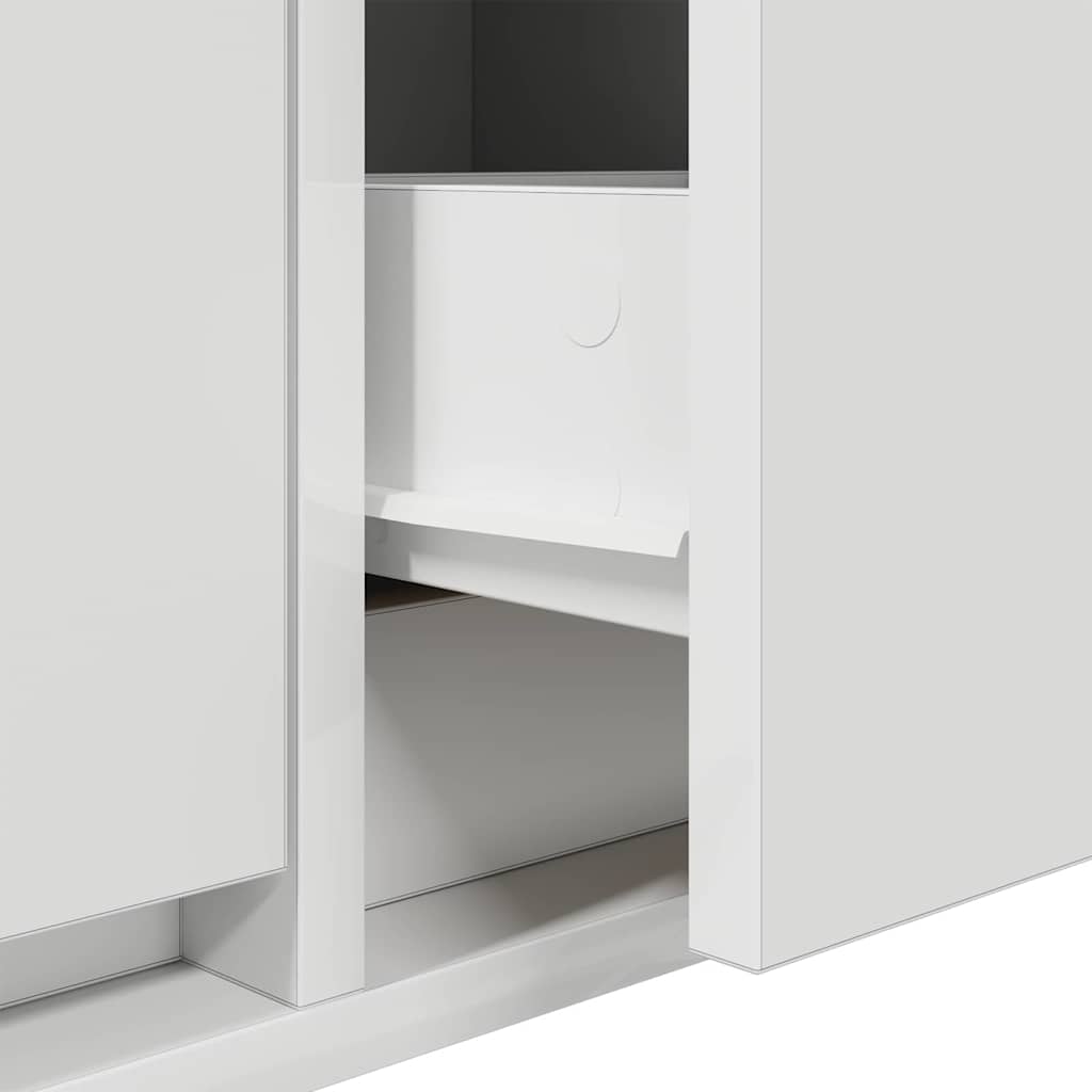 Tv-Kast Met Lade Bewerkt Hout Wit