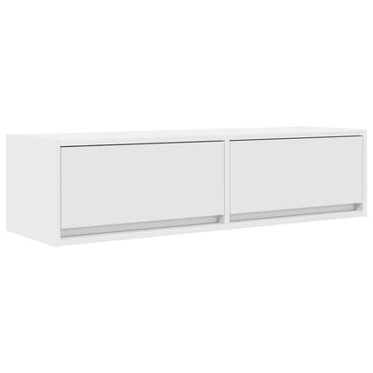 Tv-Kast Met Lade Bewerkt Hout Wit