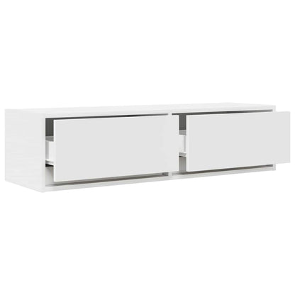 Tv-Kast Met Lade Bewerkt Hout Wit