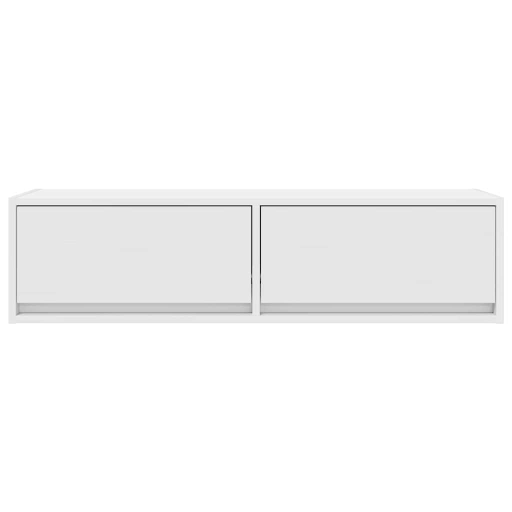 Tv-Kast Met Lade Bewerkt Hout Wit
