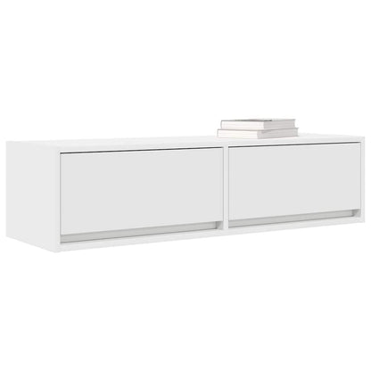Tv-Kast Met Lade Bewerkt Hout Wit