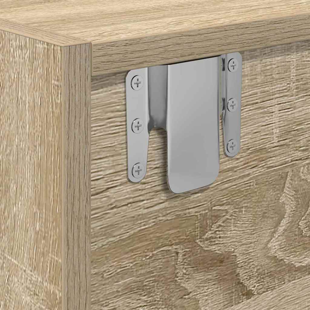 Tv-Kast Met Lade Bewerkt Hout Sonoma eiken