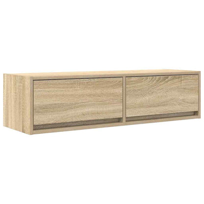Tv-Kast Met Lade Bewerkt Hout Sonoma eiken