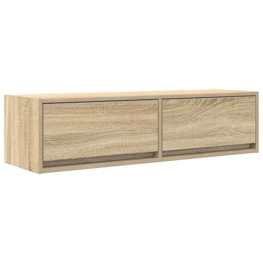 Tv-Kast Met Lade Bewerkt Hout Sonoma eiken