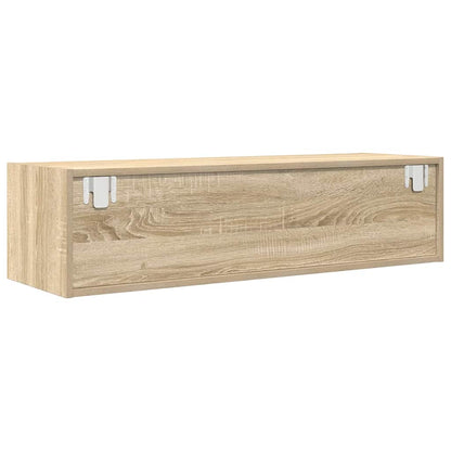 Tv-Kast Met Lade Bewerkt Hout Sonoma eiken