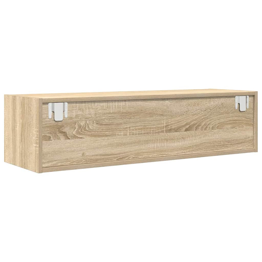 Tv-Kast Met Lade Bewerkt Hout Sonoma eiken