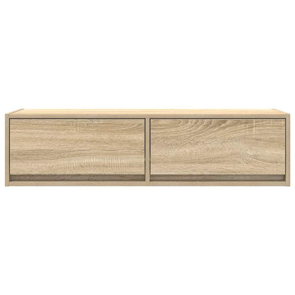Tv-Kast Met Lade Bewerkt Hout Sonoma eiken