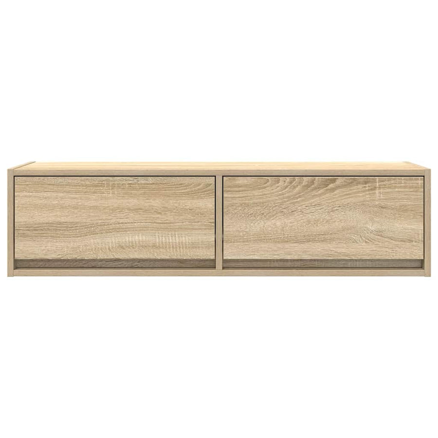 Tv-Kast Met Lade Bewerkt Hout Sonoma eiken