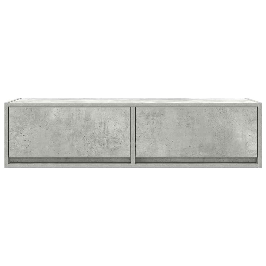 TV-kast met lade Betongrijs 100 x 31 x 25,5 cm Bewerkt hout