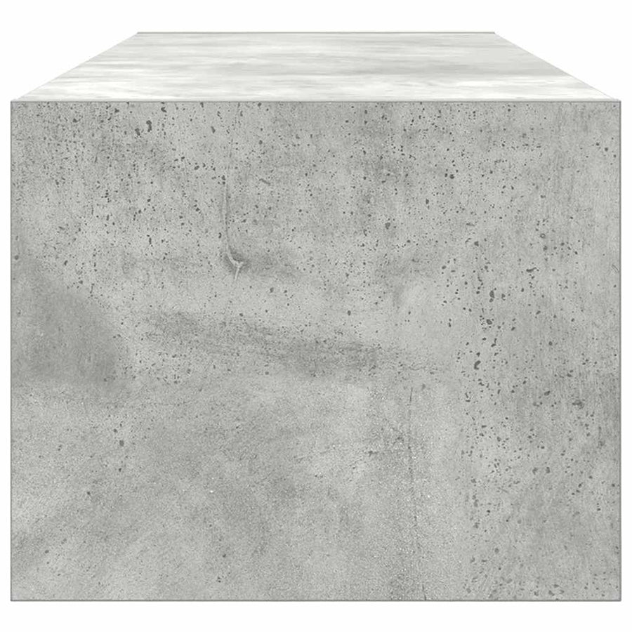 TV-kast met lade Betongrijs 100 x 31 x 25,5 cm Bewerkt hout