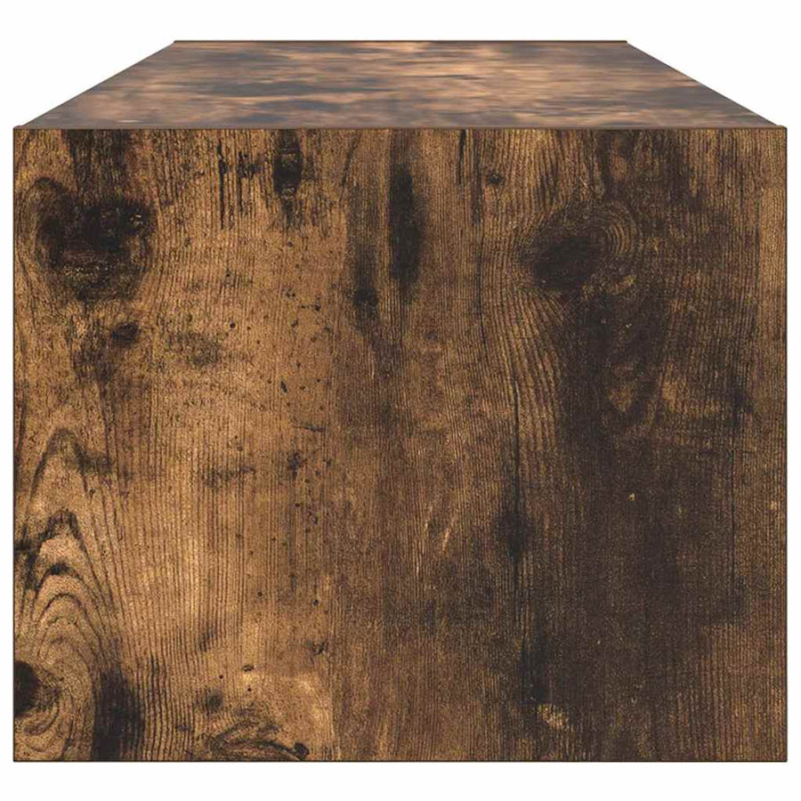 Tv-Kast Met Lade Bewerkt Hout Gerookt eiken