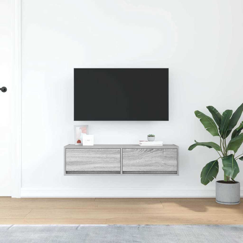 TV-kast met lade Grijs sonoma 100 x 31 x 25,5 cm Bewerkt hout