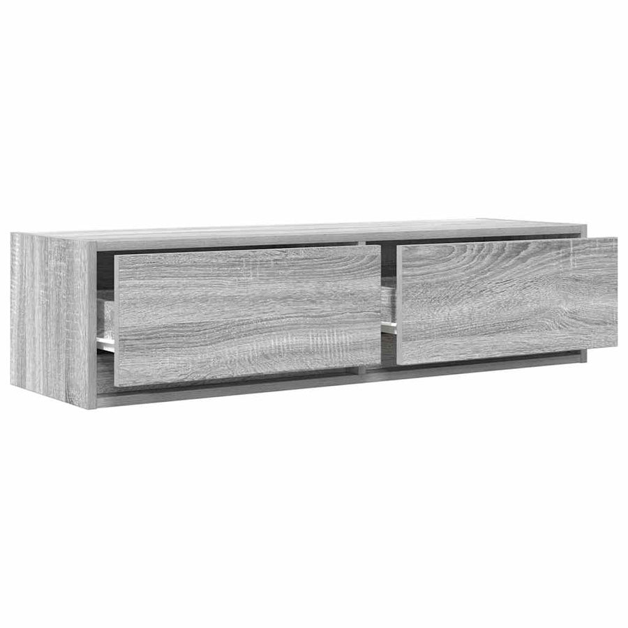 TV-kast met lade Grijs sonoma 100 x 31 x 25,5 cm Bewerkt hout
