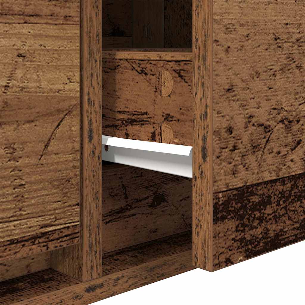 Tv-Kast Met Lade Bewerkt Hout Oud hout