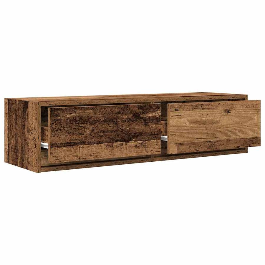 Tv-Kast Met Lade Bewerkt Hout Oud hout
