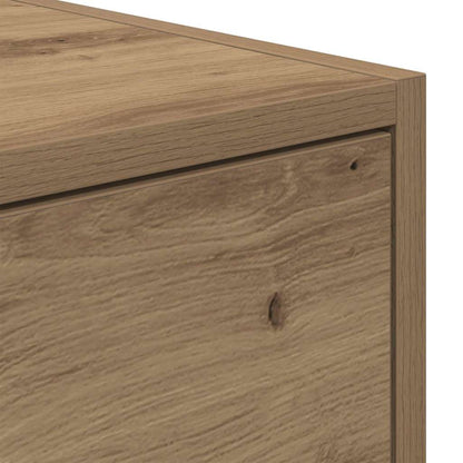 Tv-Kast Bewerkt Hout artisanaal eikenkleurig