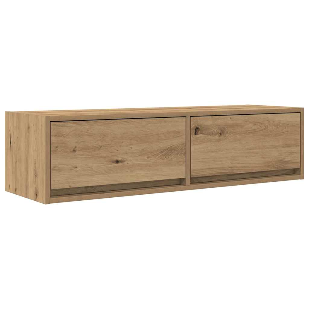 Tv-Kast Bewerkt Hout artisanaal eikenkleurig
