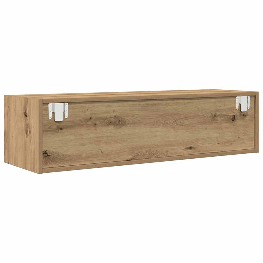 Tv-Kast Bewerkt Hout artisanaal eikenkleurig