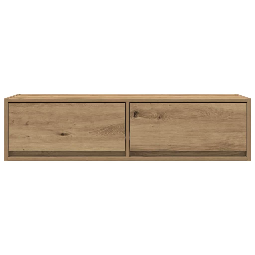 Tv-Kast Bewerkt Hout artisanaal eikenkleurig