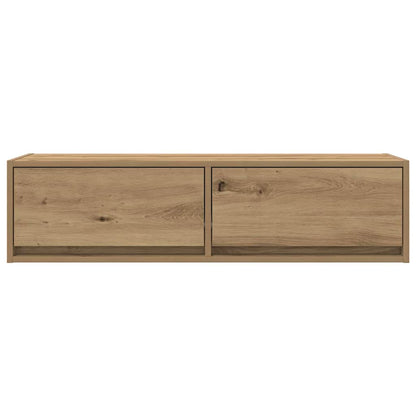 Tv-Kast Bewerkt Hout artisanaal eikenkleurig