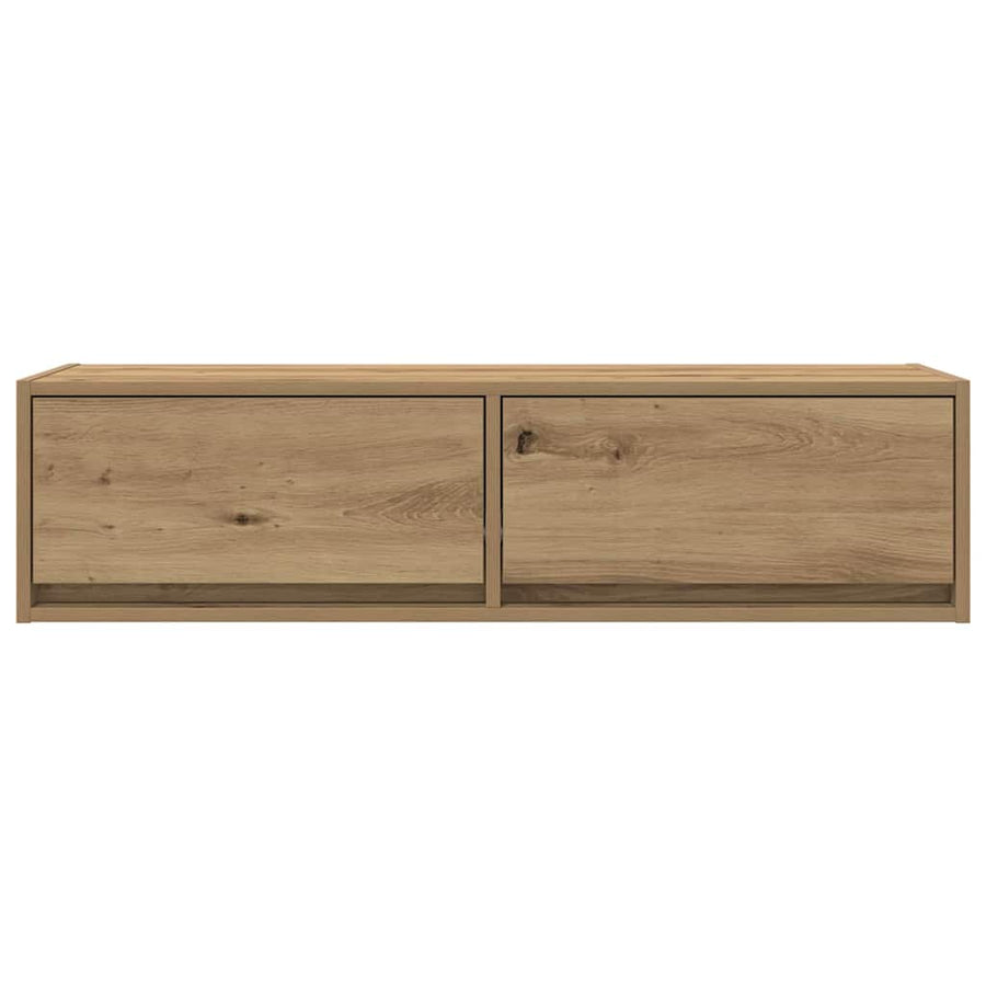 Tv-Kast Bewerkt Hout artisanaal eikenkleurig