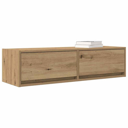 Tv-Kast Bewerkt Hout artisanaal eikenkleurig