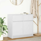 Dressoir 80x34x76 cm spaanplaat wit