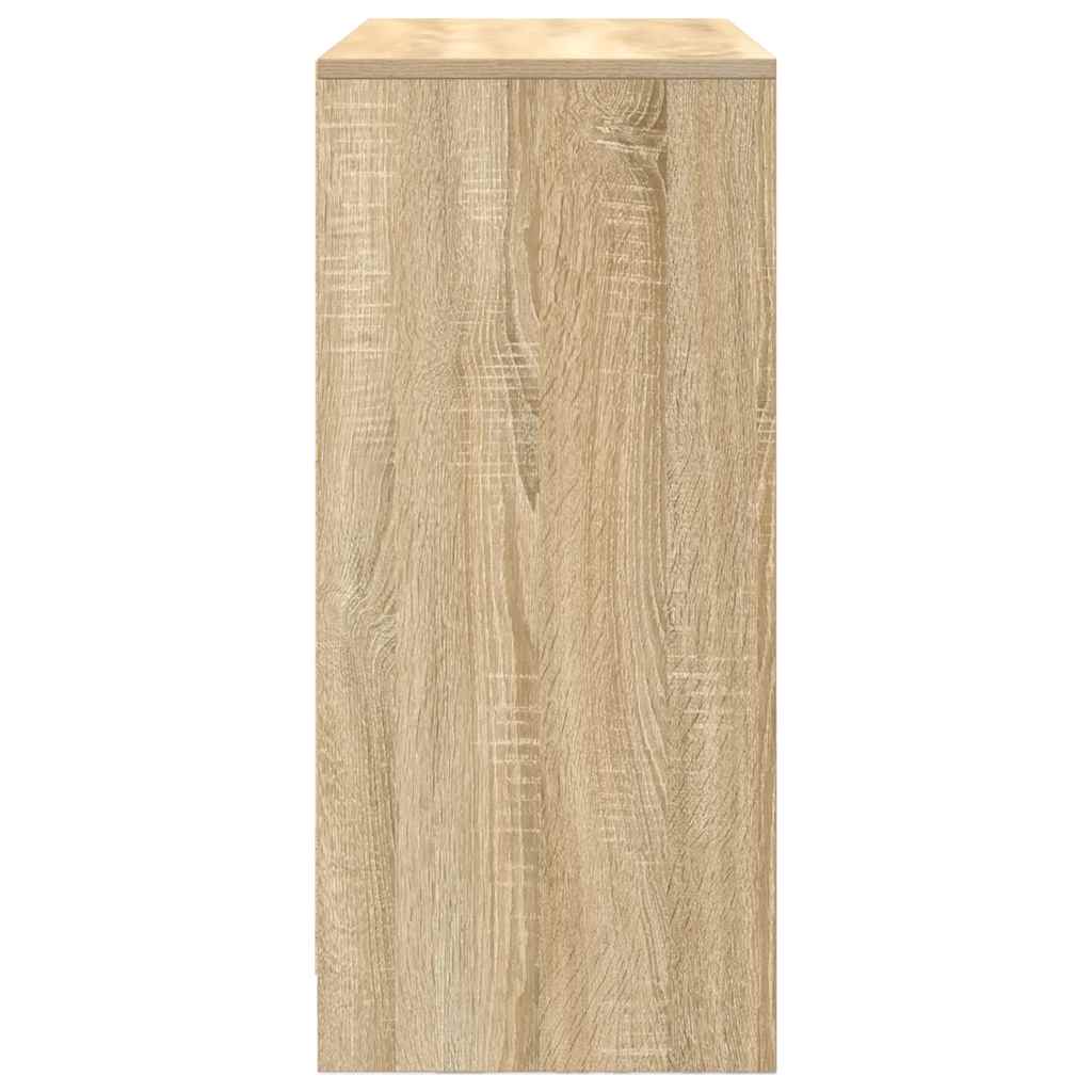 Dressoir met lade 80x34x76 cm spaanplaat sonoma eikenkleurig