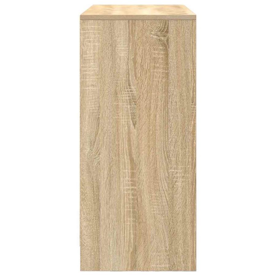 Dressoir met lade 80x34x76 cm spaanplaat sonoma eikenkleurig