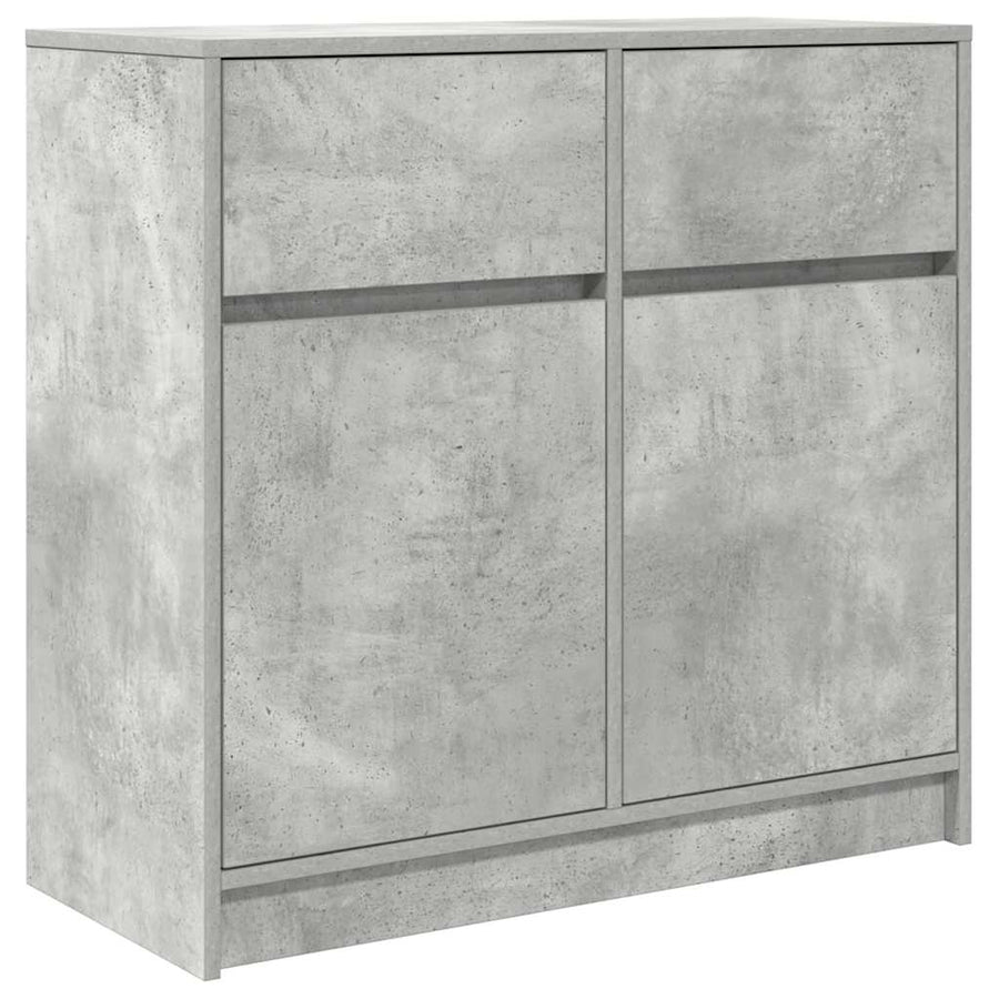 Dressoir met lade 80x34x76 cm spaanplaat betongrijs