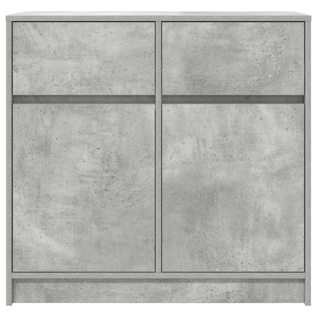 Dressoir met lade 80x34x76 cm spaanplaat betongrijs